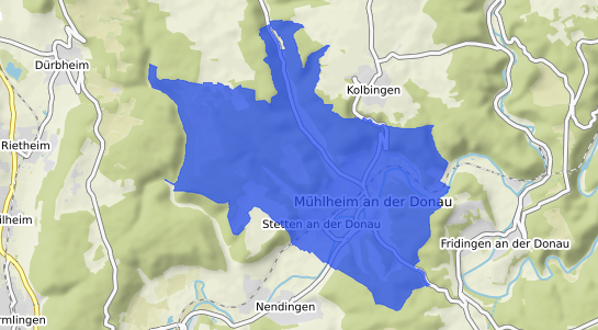 Bodenrichtwertkarte Mühlheim an der Donau